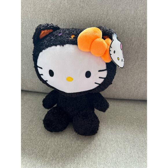 Hello Kitty 9" Halloween Black Cat Spooktacular Sanrio Stuffed Animal Plush - Picture 3 of 6